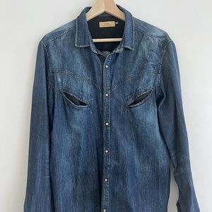 C’N’C Costume National Men’s Jeans Shirt Size 34/48